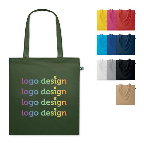 Farbige Fairtrade-Tragetasche - Bild 1