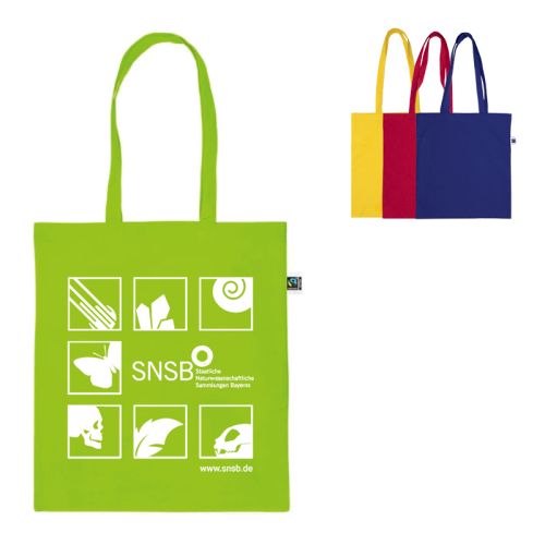 Fairtrade Baumwolltasche farbig - Bild 1