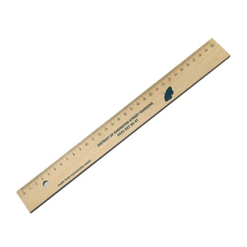 Holzlineal 30 cm - Bild 1
