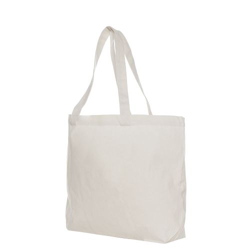 Breiter Canvas Shopper | Ecru - Bild 3