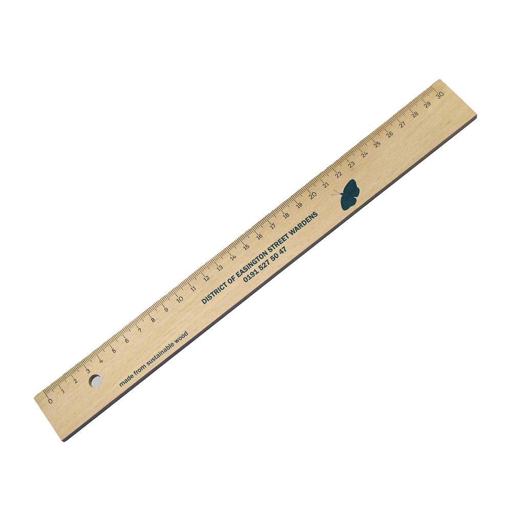 Holzlineal 30 cm