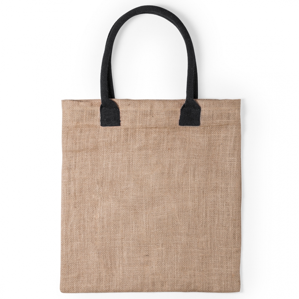 Jute Tasche | farbige Henkel